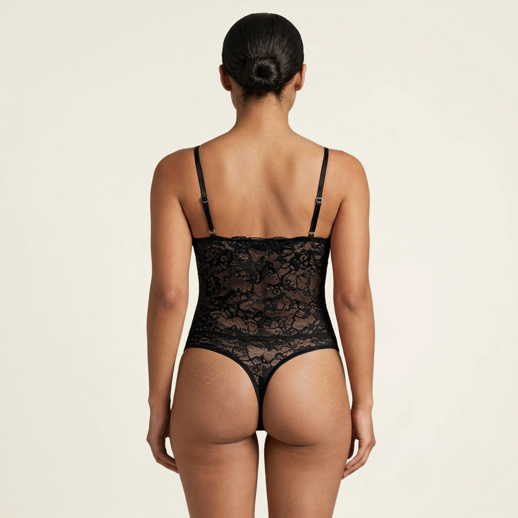 Noir Bloom Floral Lace Set
