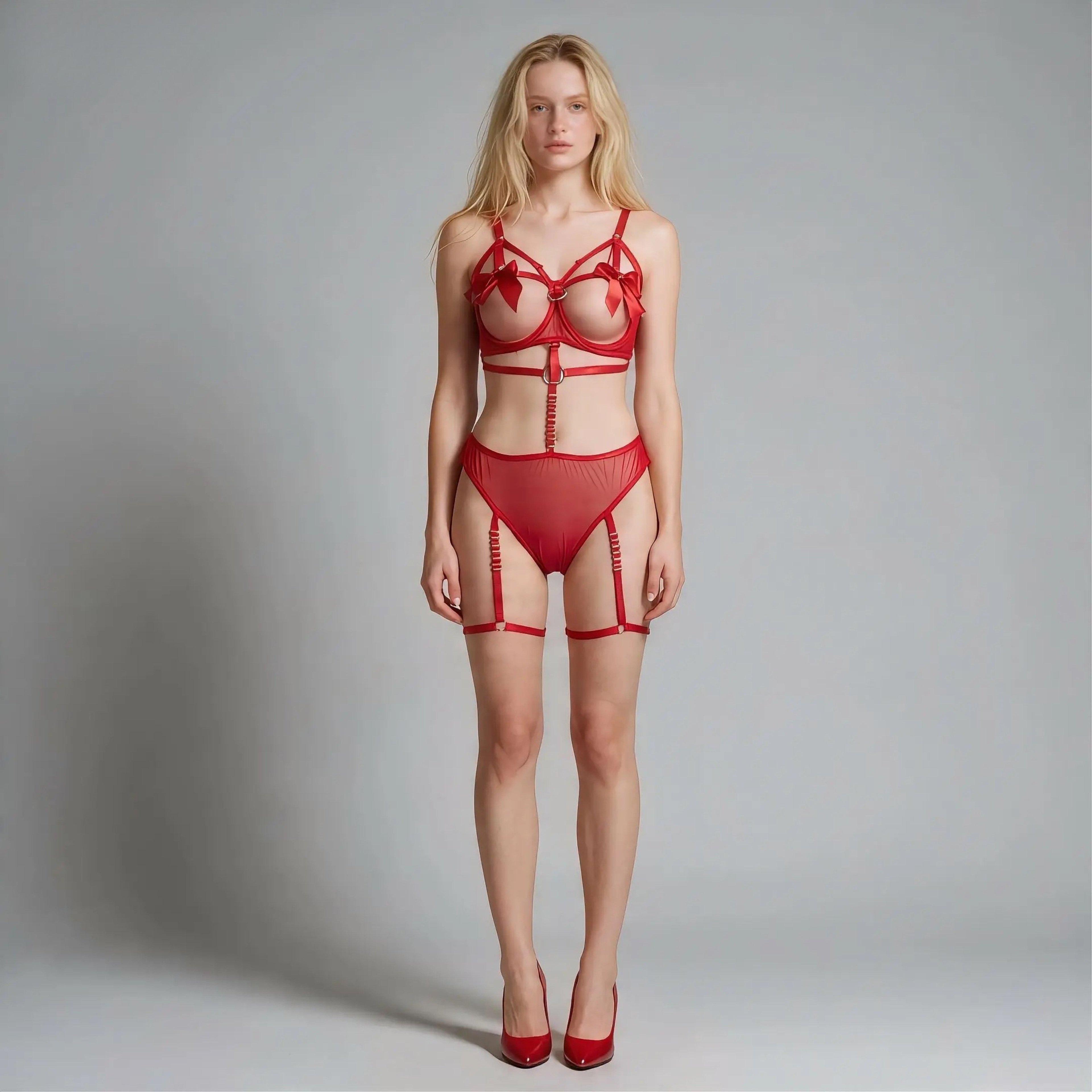 Rouge Allure Strappy Harness Set
