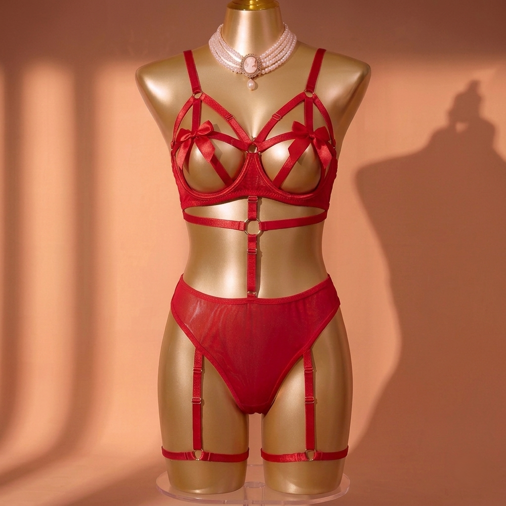 Rouge Allure Strappy Harness Set