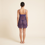 Amethyst Dot Lace Babydoll Set