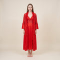 Ruby Temptation Robe & Slip Set