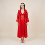 Ruby Temptation Robe & Slip Set