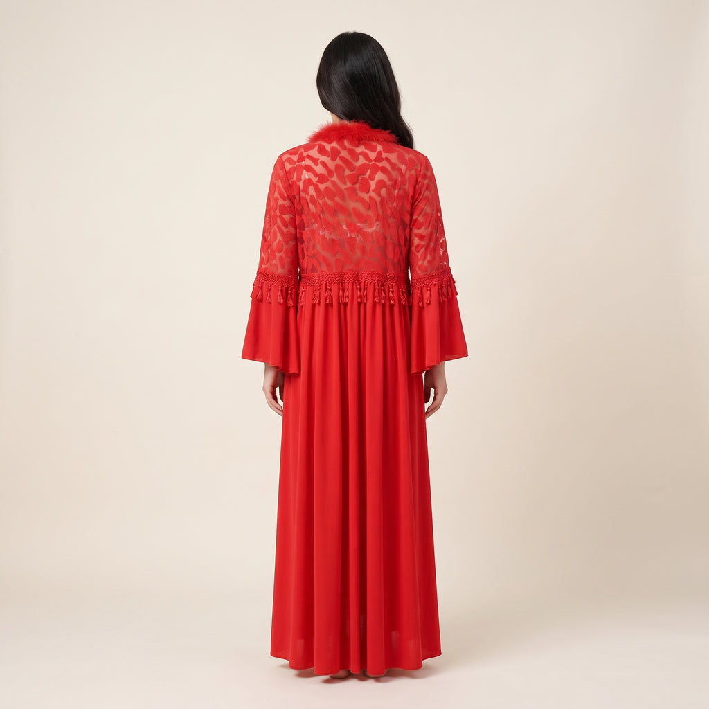Ruby Temptation Robe & Slip Set