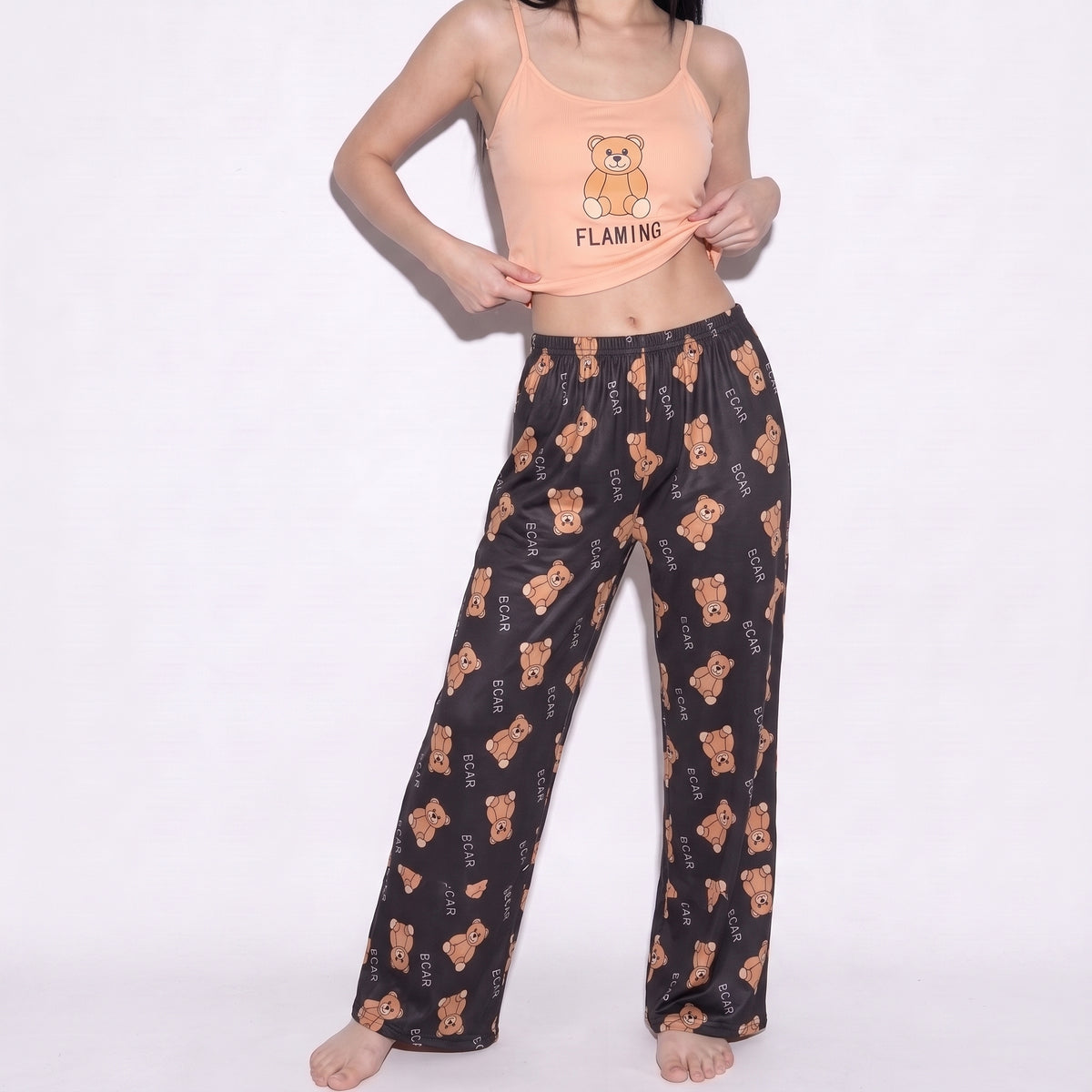 Flaming Teddy Cami & Lounge Set