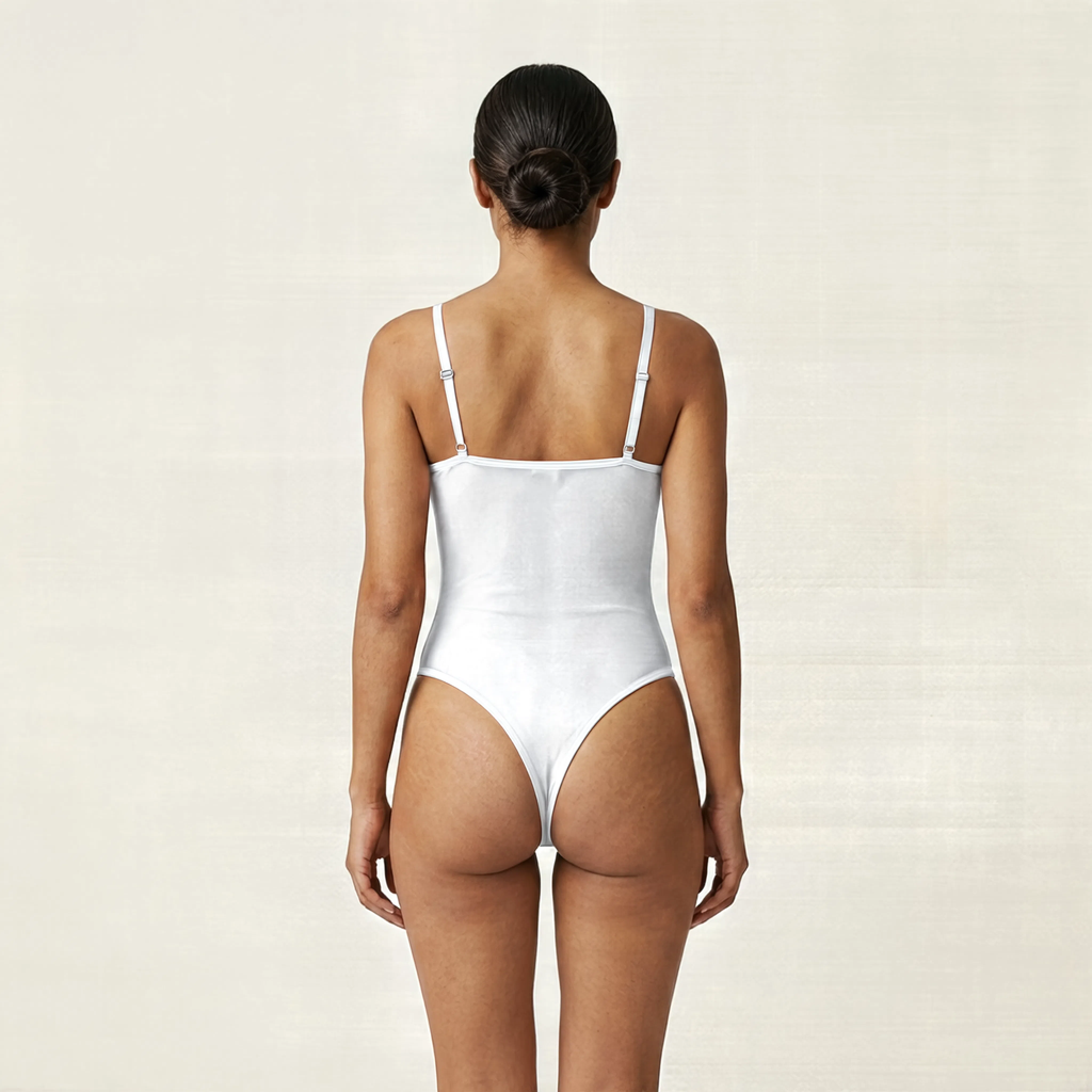 Plum Allure Strappy Lace Bodysuit