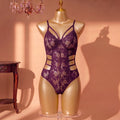 Plum Allure Strappy Lace Bodysuit