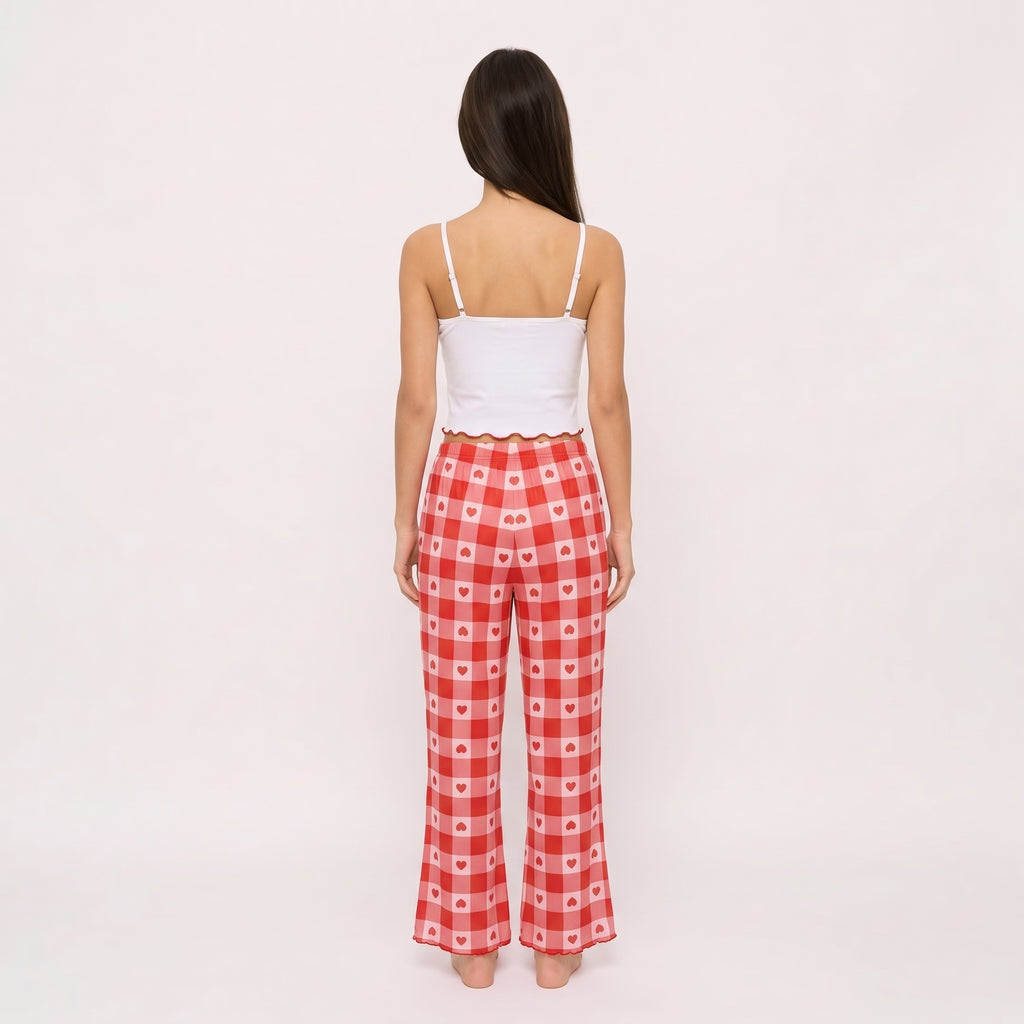 Sweetheart Gingham Pajama Set