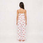 Crimson Butterfly Ribbed Lounge Set